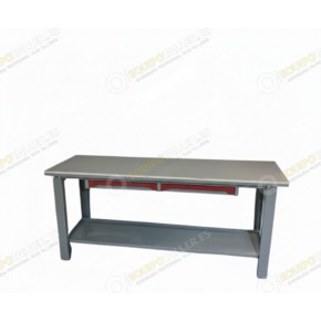 Frontal mesa de trabajo gris